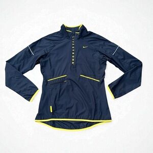 Nike Livestrong 1/4 Zip Pullover in Black/Yellow Men’s Size Small